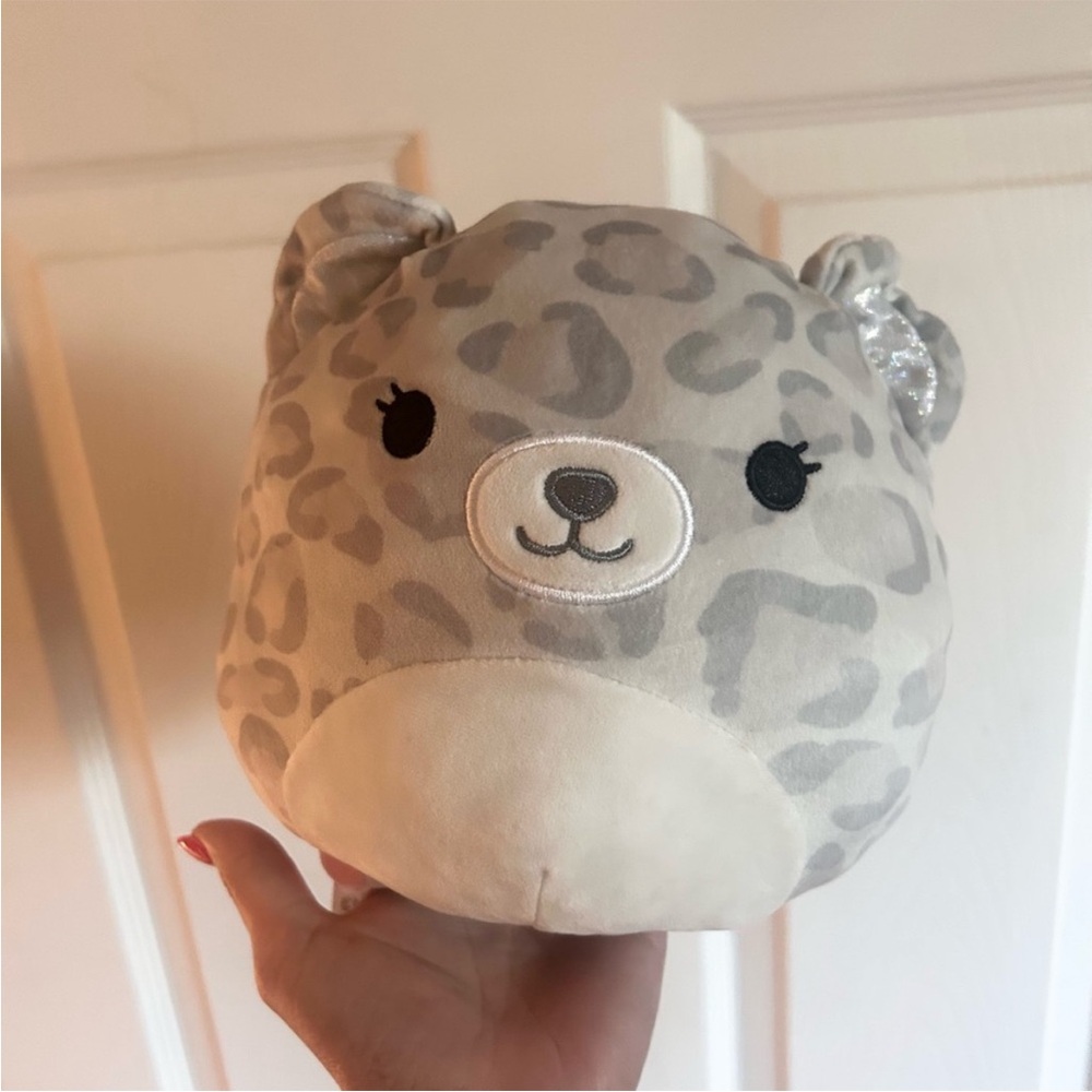 Squishmallows Flip a Mallow Gray Leopard Plush